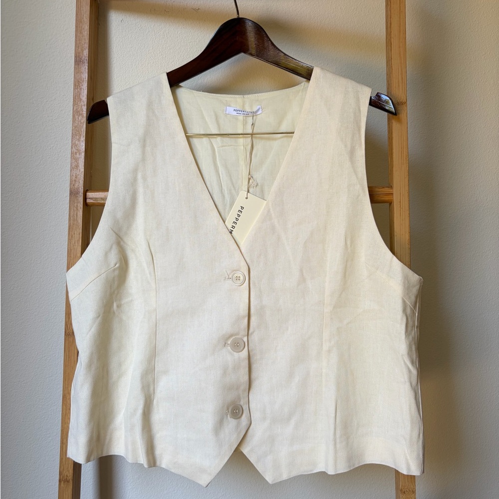 Peppermayo Light Cream Vest